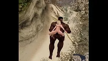 play Enorme jogador de futebol negro fode garota branca na praia