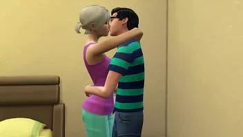 play Belle-mère blonde chaude prend la virginité de son beau-fils ringard pour l'aider à faire l'amour pour la première fois