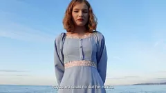 Afspelen Skinny Blonde Babe's eerste porno: outdoor fucking sessie